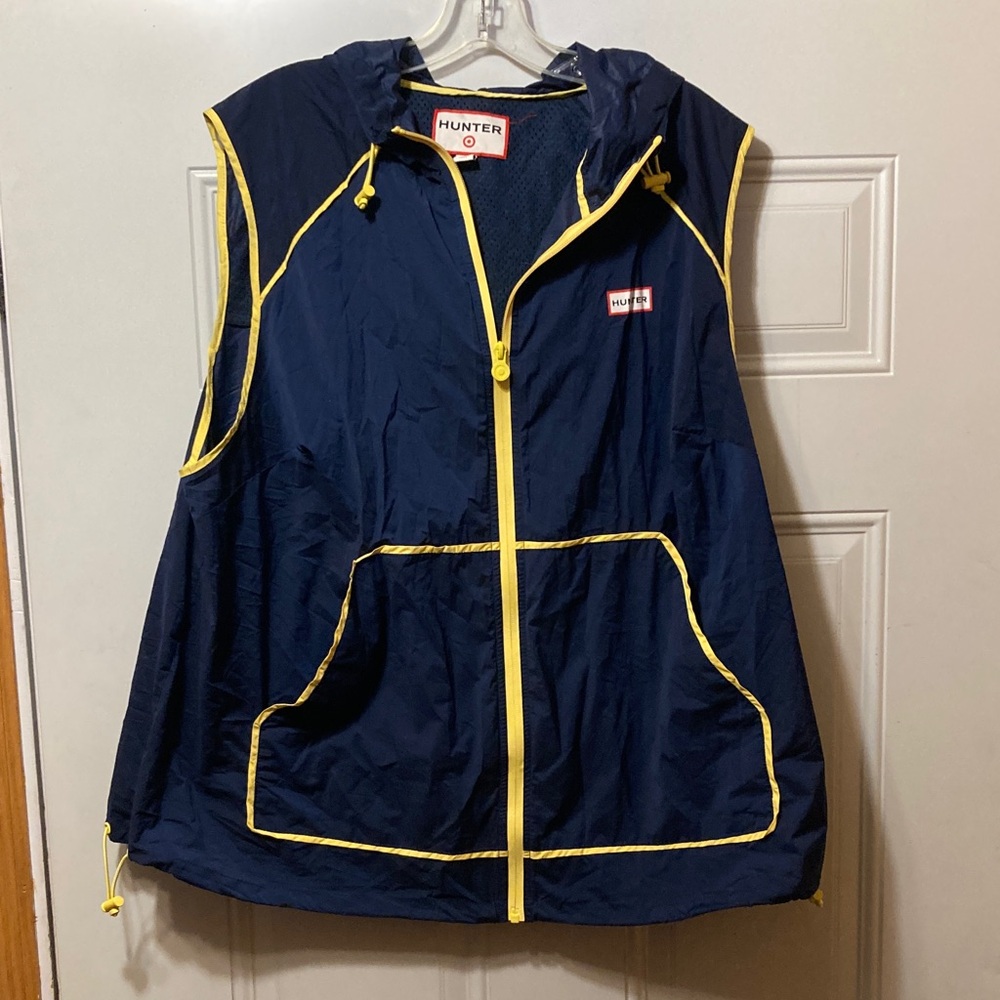 Hunter Blue Vest with Yellow Accents 2X